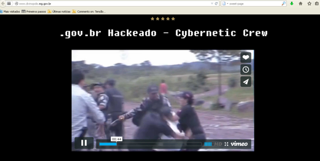 Site da Prefeitura de Divinópolis hackeado pela segunda vez na administração do atual prefeito hecker 3